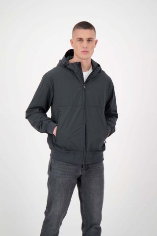 HOODED FOUR-WAY STRETCH JACKET