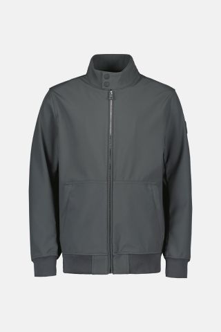 SOFTSHELL JACKET SILVER ZIP