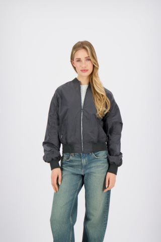 WAXED CRINCKLE JACKET BOMBER