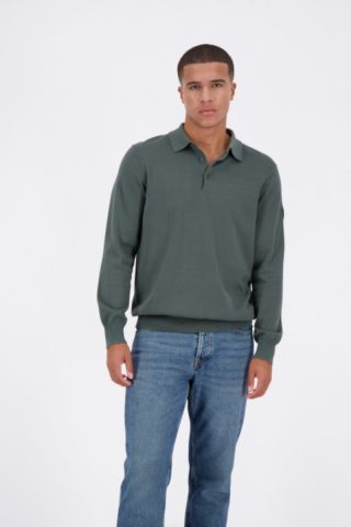 KNITWEAR POLO LONGSLEEVE